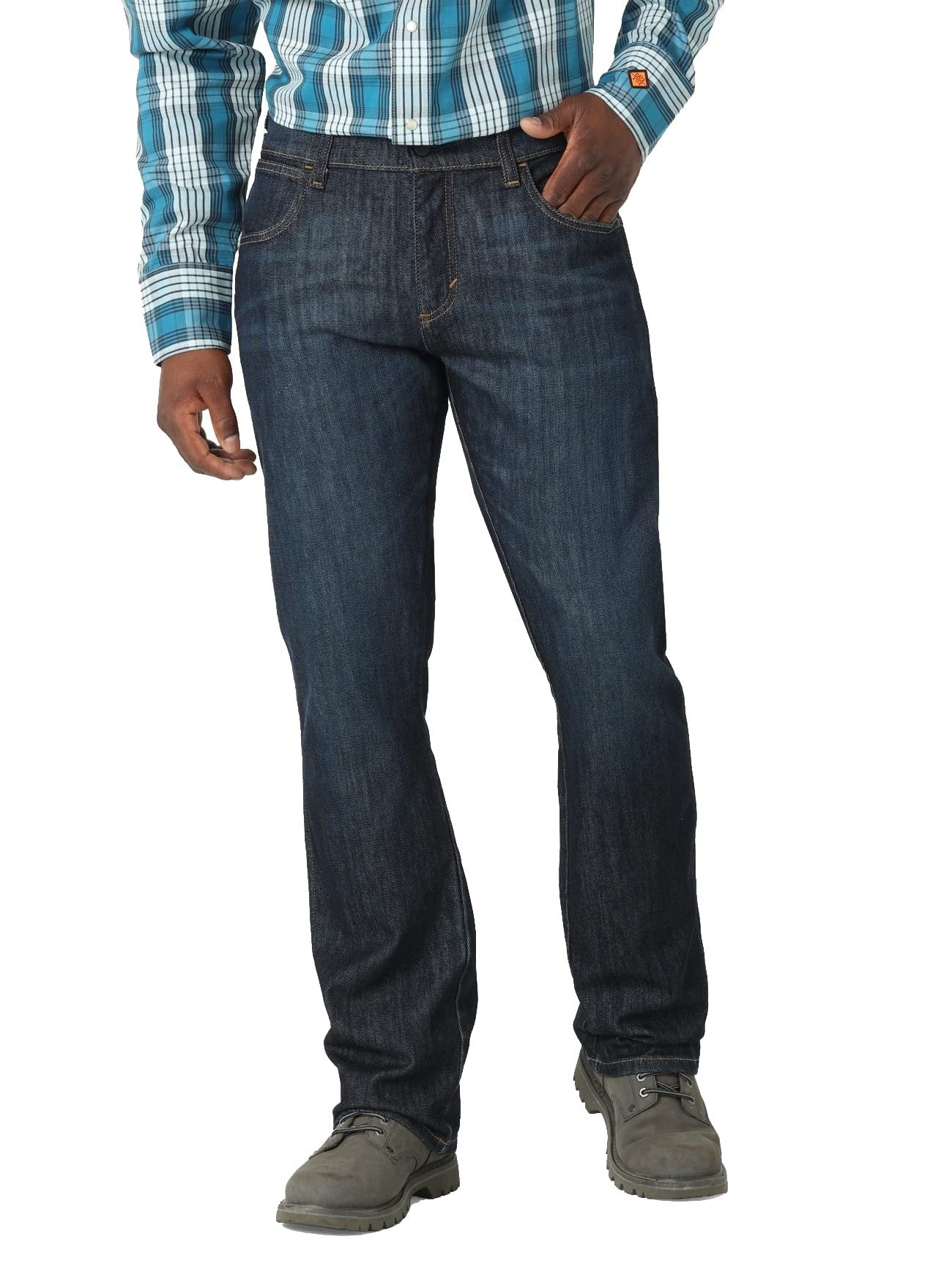 Wrangler Riggs Workwear Men's FR Flame-Resistant Retro Slim Boot Jean Caden New