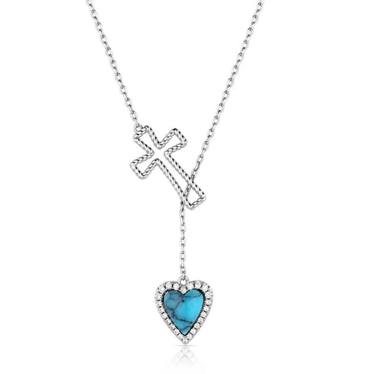 Montana Silversmiths Anchored in Love and Faith Heart Necklace