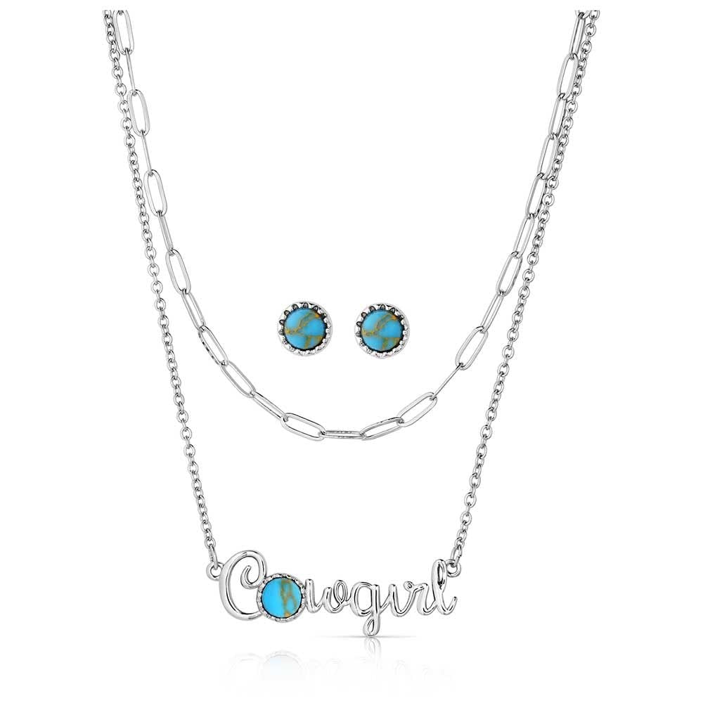 Starlight Starbrite Montana Silversmiths Western Lifestyle Turquoise Jewelry Set