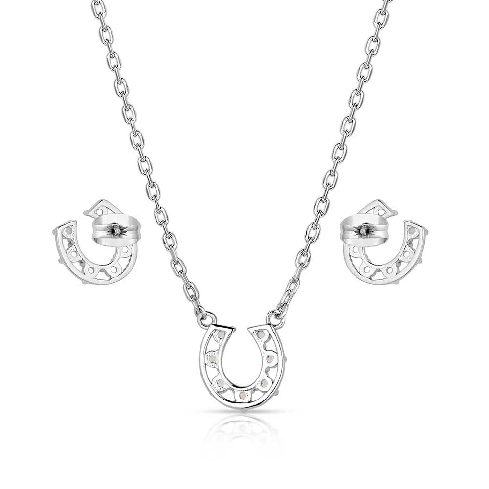 Montana Silversmiths Delicate Glamour Horseshoe Jewelry Set - JS5769