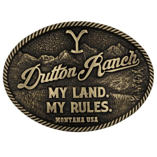 Montana Silversmiths My Rules Yellowstone - Acc Buckle  - A965Cyel