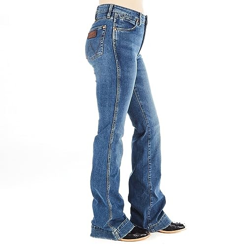 Wrangler Women's Retro High Rise Trouser Jean Shelby 27W x 36L