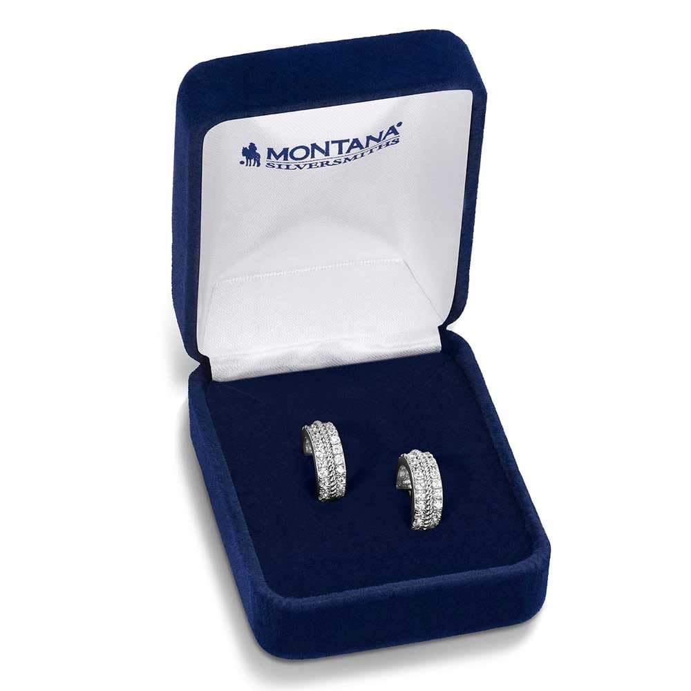 Montana Silversmiths Starlight Stillwater Hoop Earrings