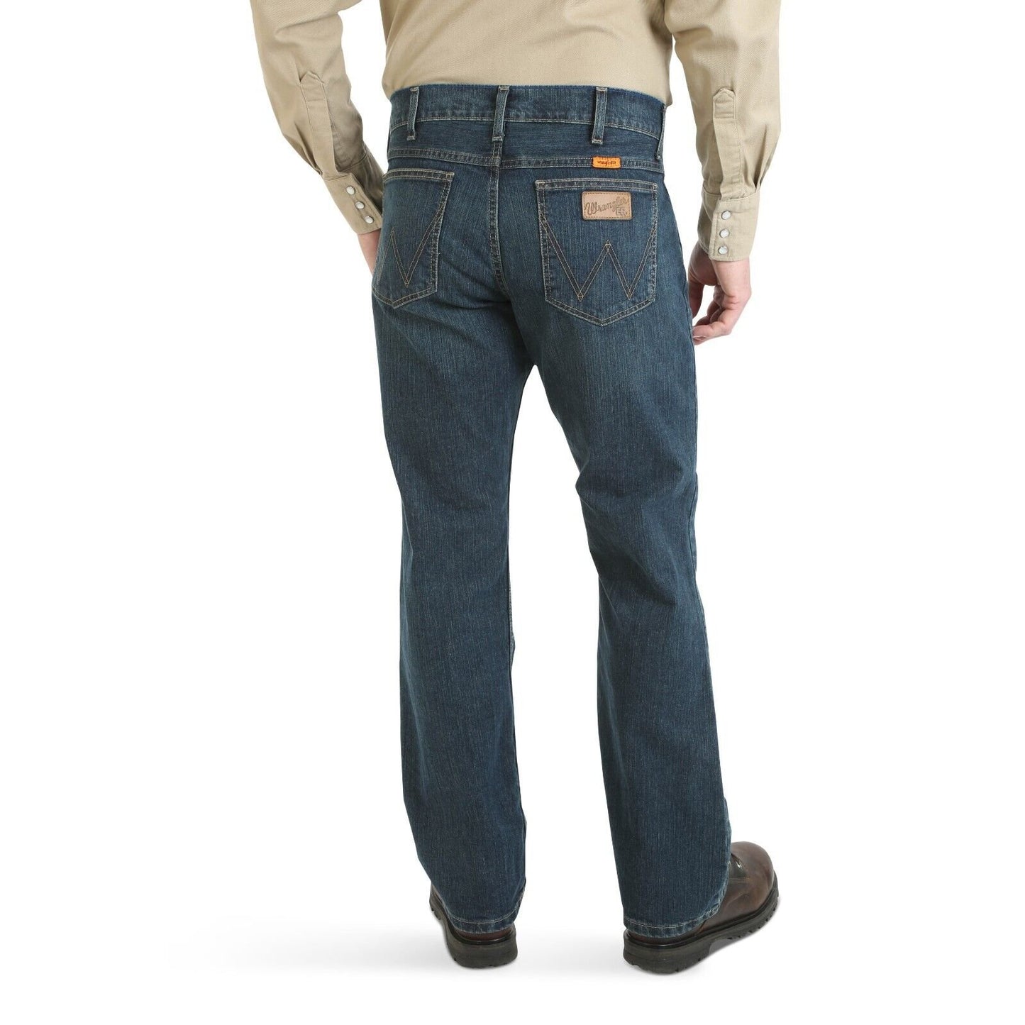 Wrangler Riggs Workwear Men's FR Flame-Resistant Retro Slim Boot Jean Caden New
