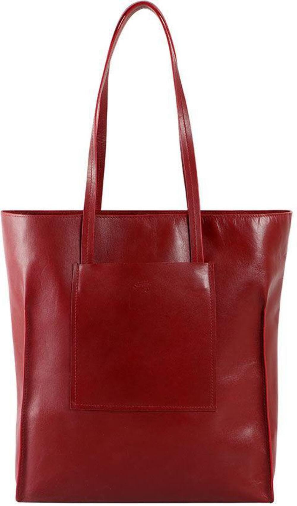 Scully Italia Tiffany Leather Tote Bag - Red
