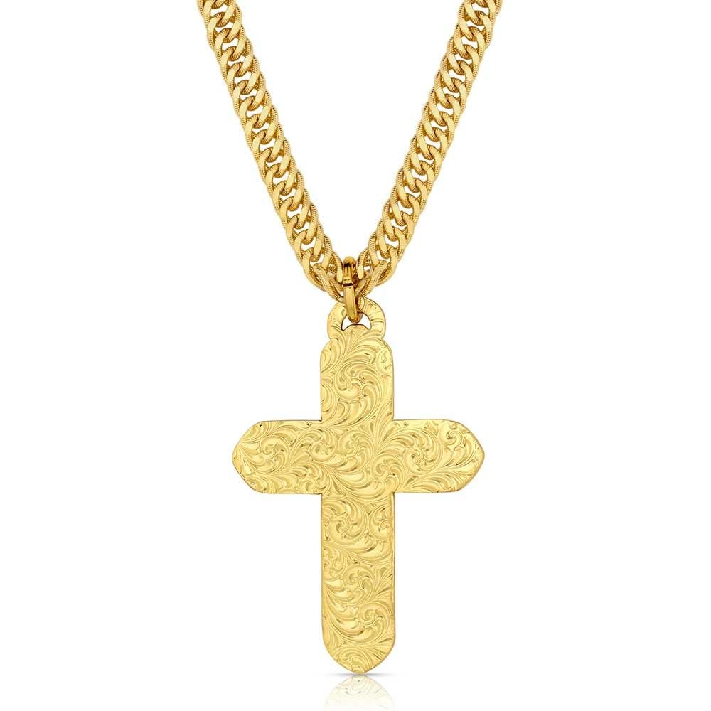 Montana Silversmiths Sheridan Cross Men's Cross Necklace