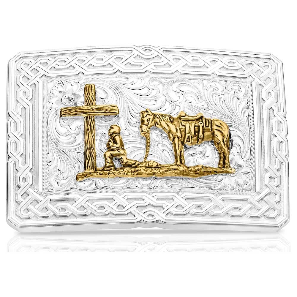 Montana Silversmiths Unyielding Grit Belt Buckle