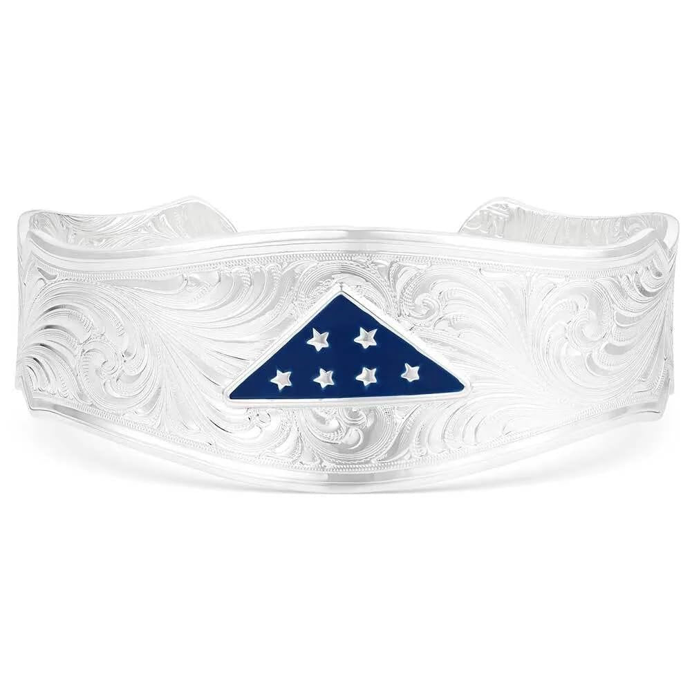 Montana Silversmiths Folds of Honor Remembrance Cuff Bracelet
