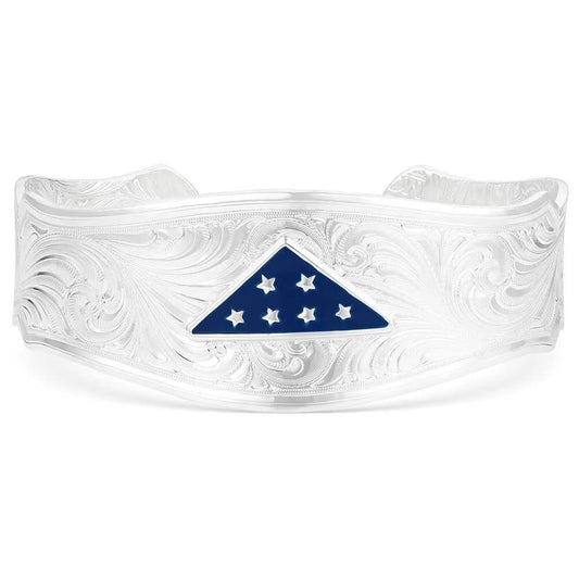 Montana Silversmiths Folds of Honor Remembrance Cuff Bracelet