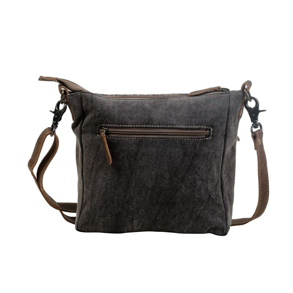 Myra Bag Chevron Patterned Cross-Body Upcycled Bag