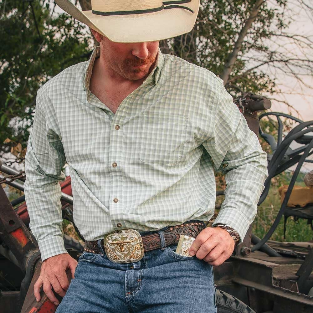 Montana Silversmiths Class Act Two Tone Belt Buckle