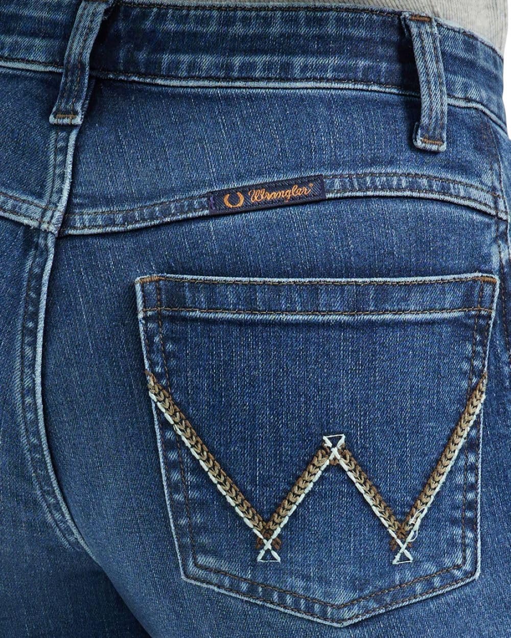 Wrangler Ladies Ultimate Riding Jean Willow Mid-Rise Trouser Parker 112344945
