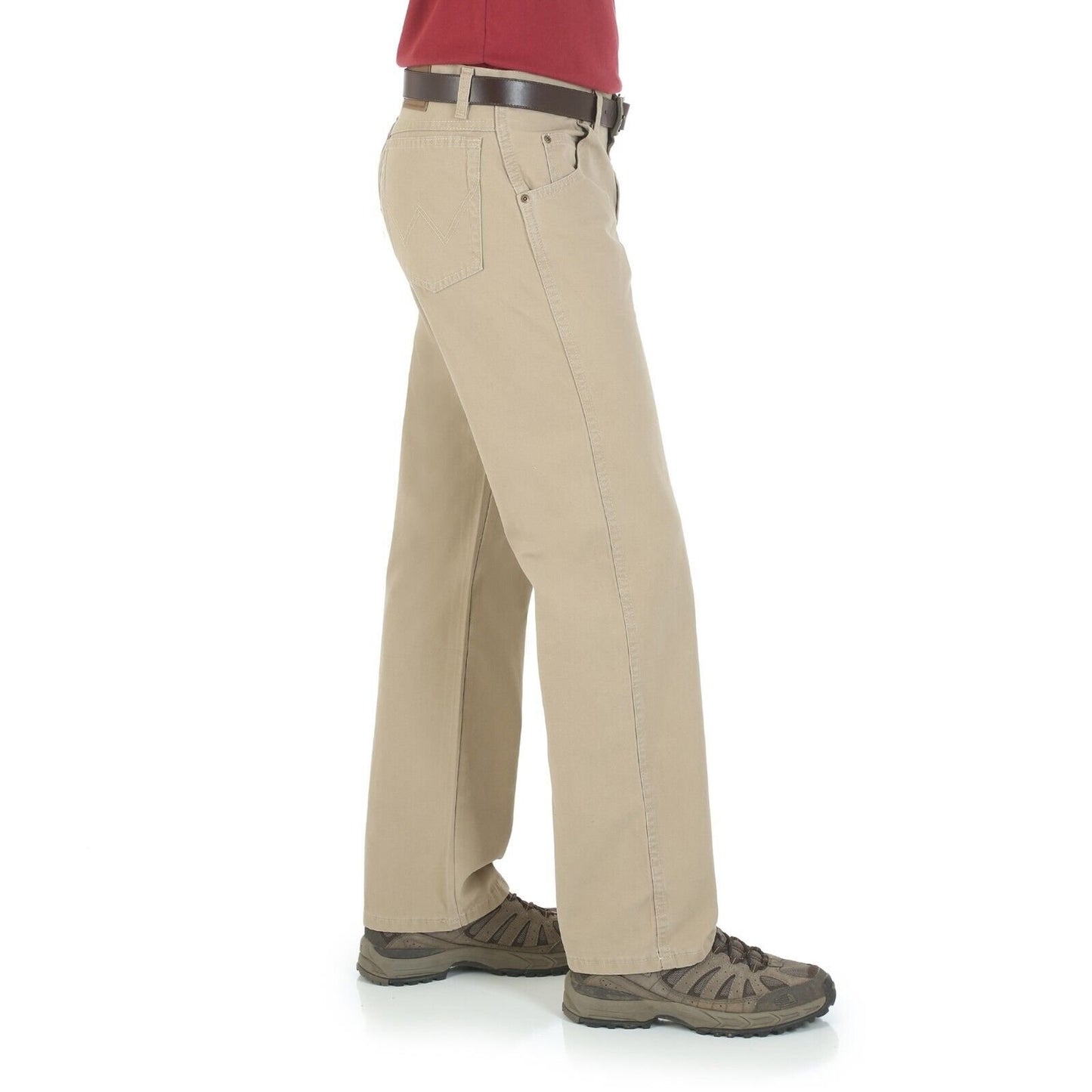 Wrangler Men's Rugged Wear Relaxed Fit Straight Leg Canvas Pant - Golden Khaki