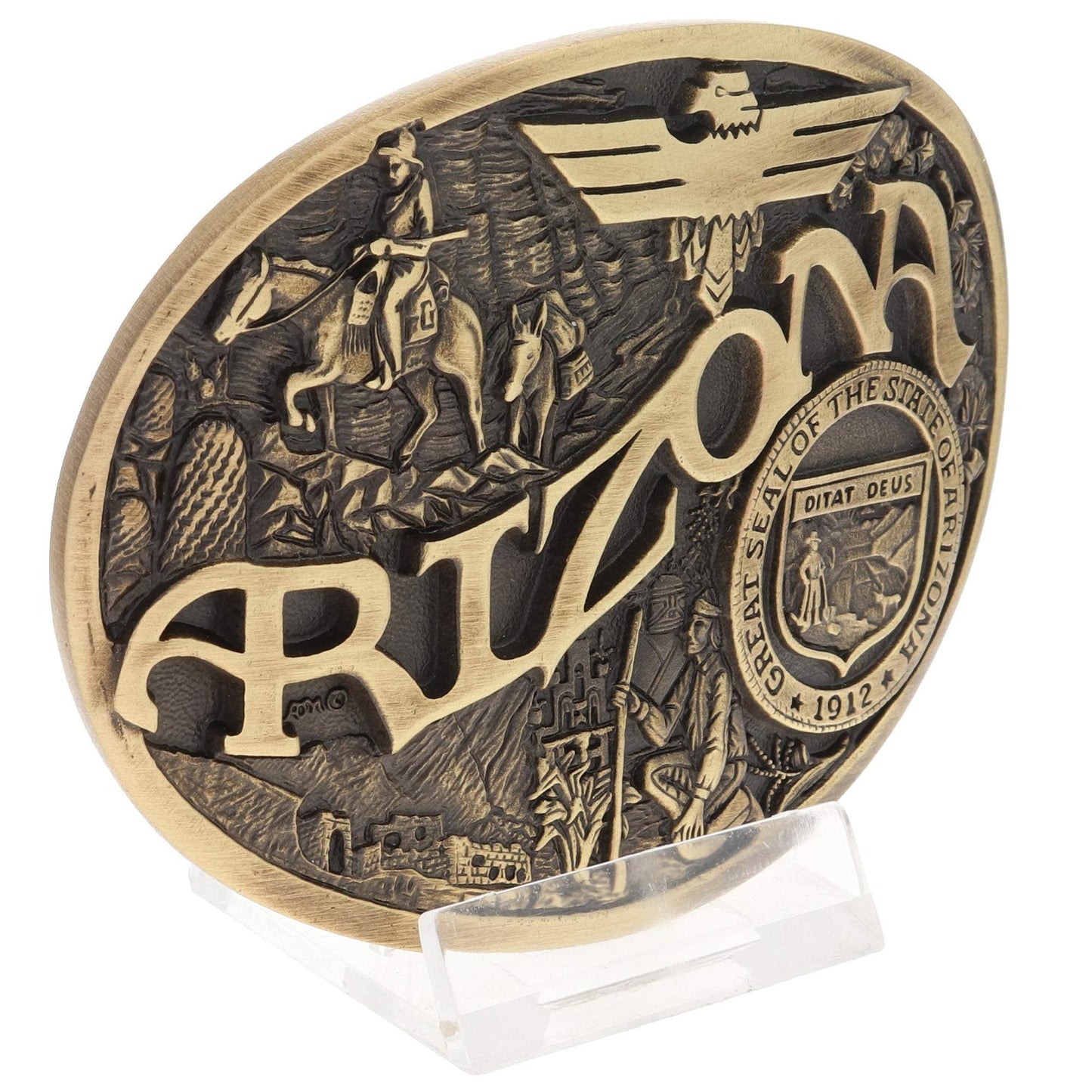 Montana Silversmiths Arizona Heritage Attitude Belt Buckle