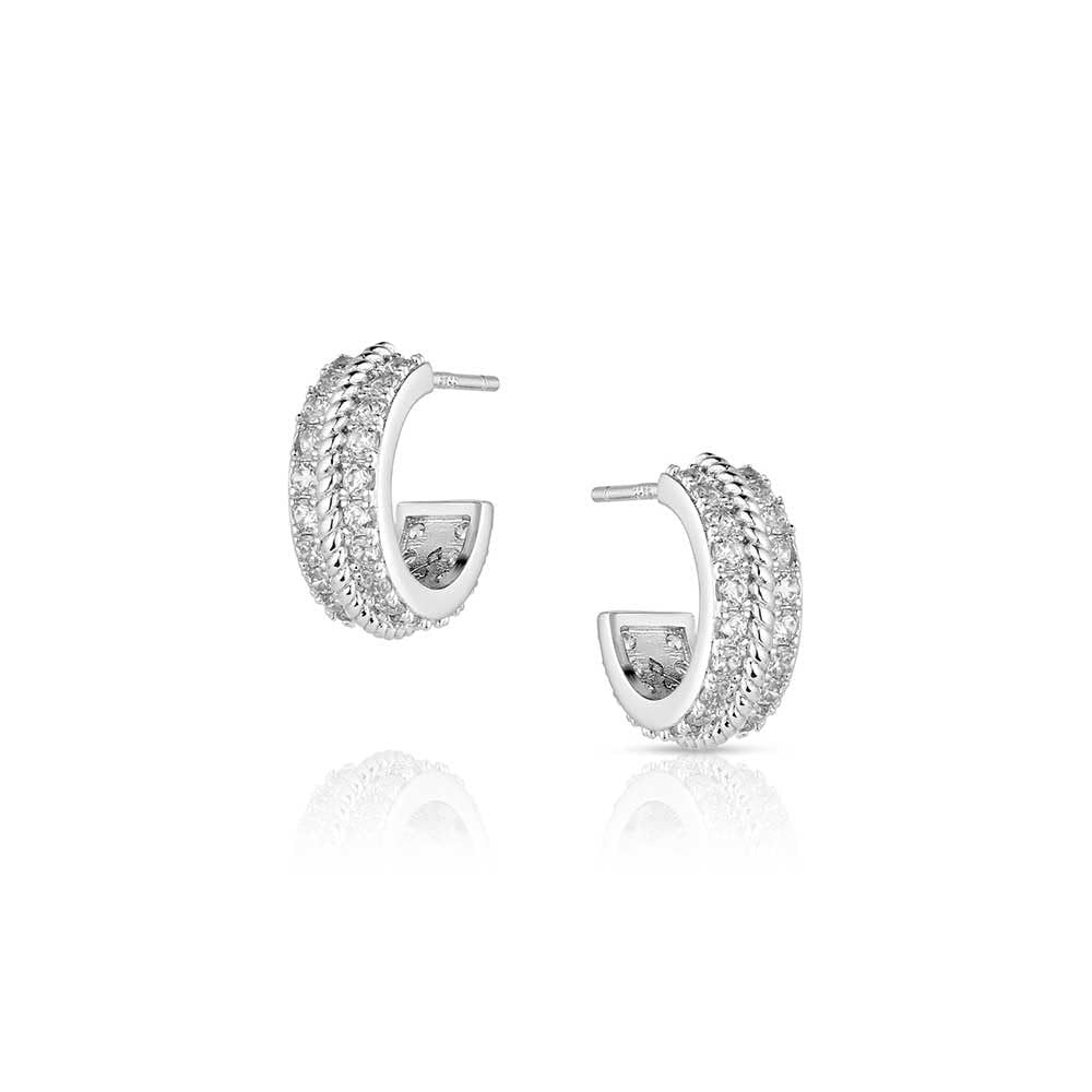 Montana Silversmiths Starlight Stillwater Hoop Earrings