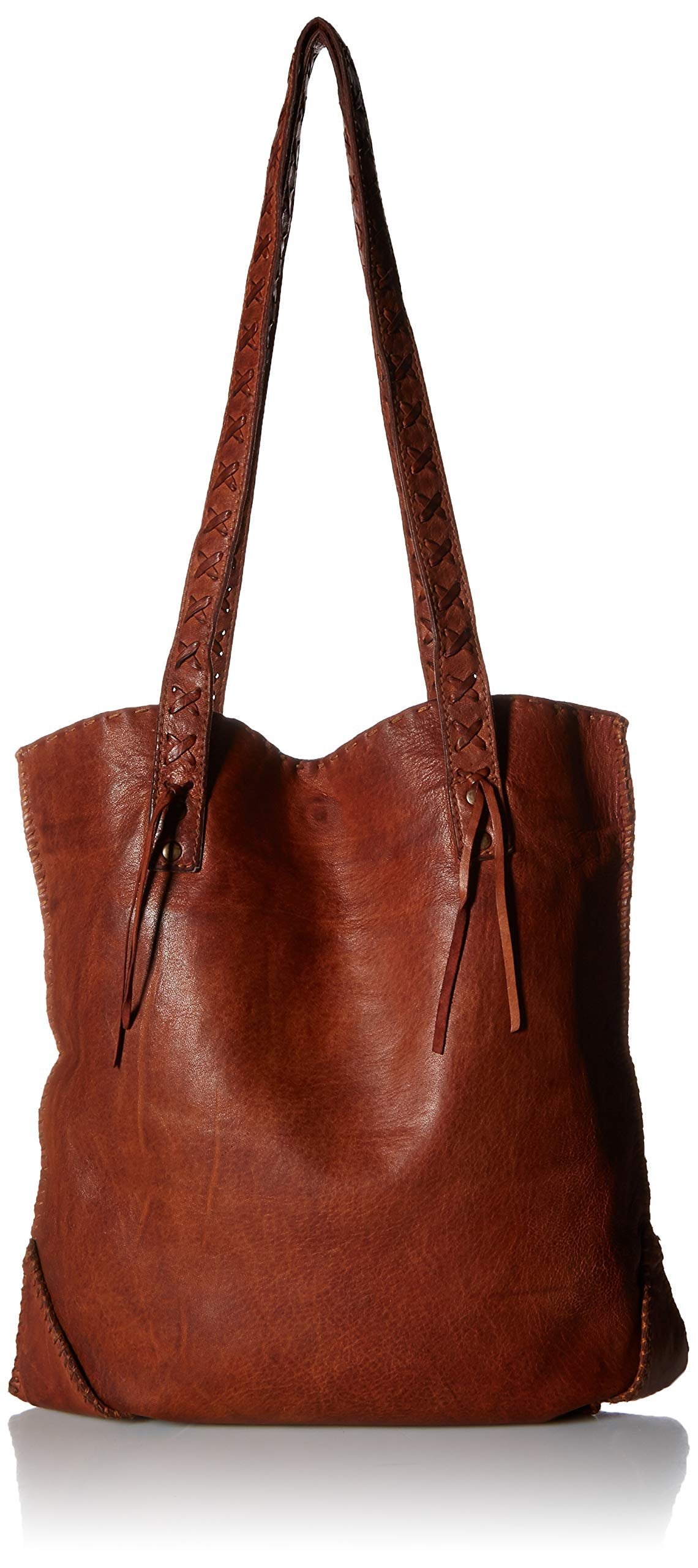 Scully Soft Leather Tote Handbag - Cognac