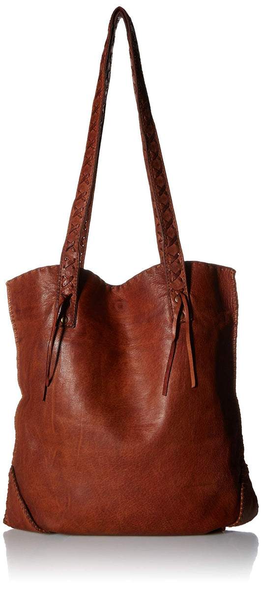 Scully Soft Leather Tote Handbag - Cognac