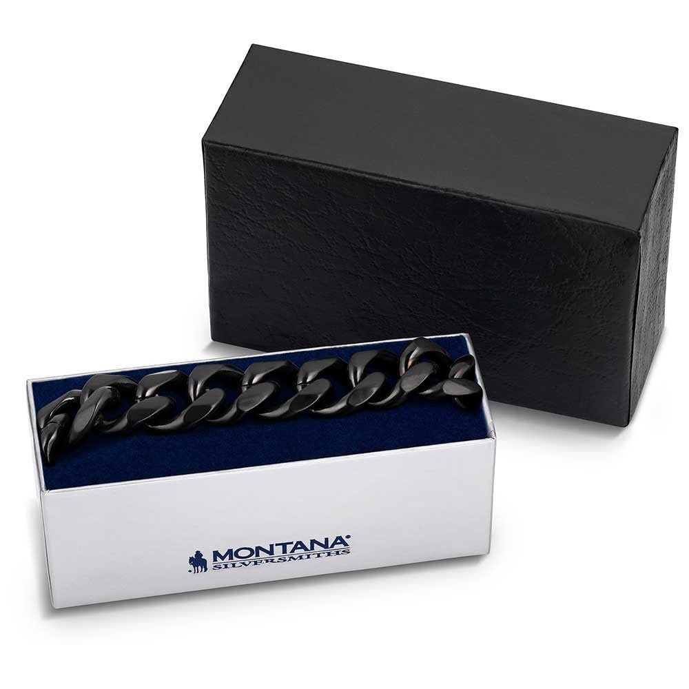 Montana Silversmiths Midnight Cuban Link Men's Bracelet
