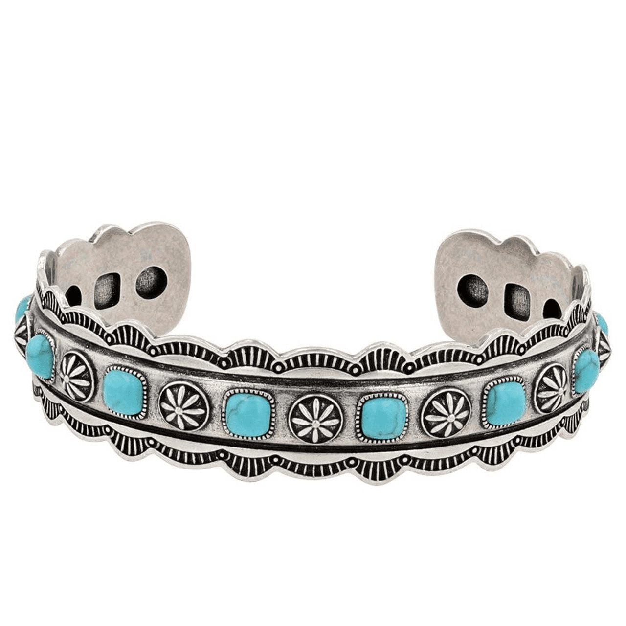 Montana Silversmiths Southwest Starlight Turquoise - Accessories Jewelry Bracelet - Bc5376