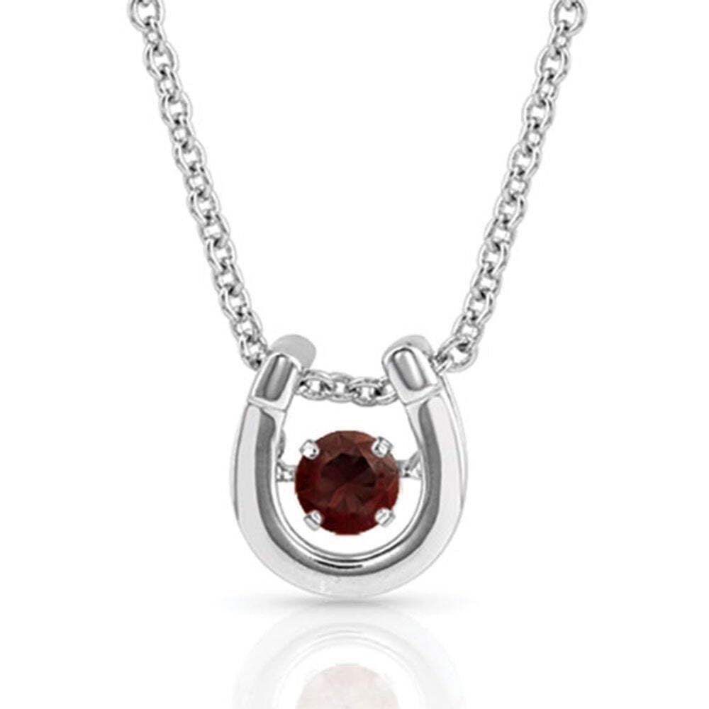 Montana Silversmiths Necklace Womens Dancing Horseshoe 19" NC4742