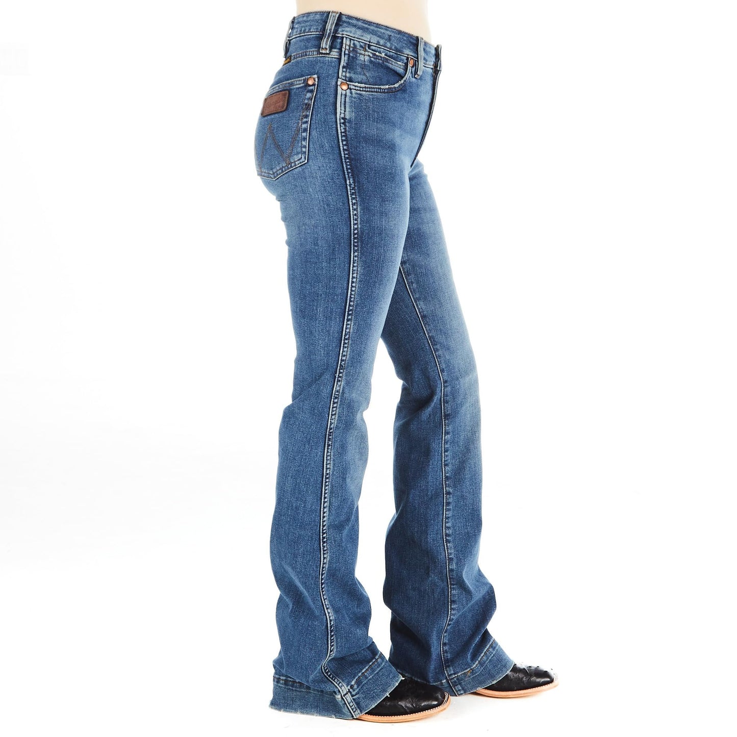 Wrangler Women's Retro High Rise Trouser Jean Shelby 27W x 36L