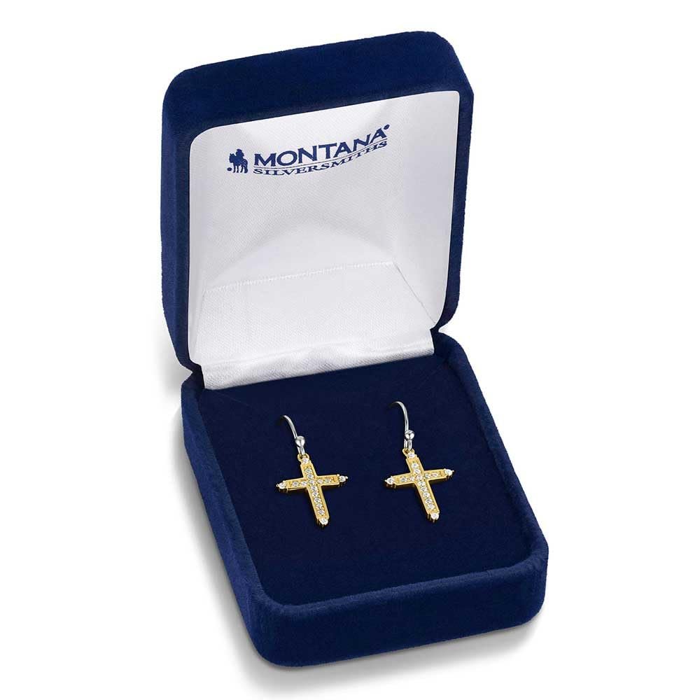 Montana Silversmiths Dorado Cross Earrings