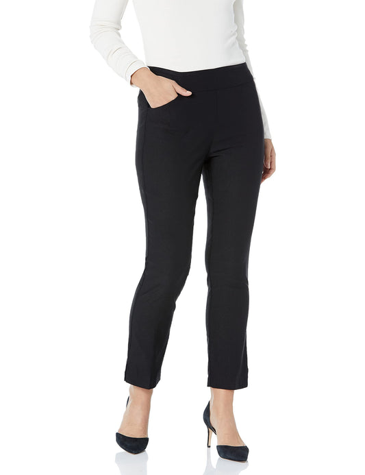 Tribal Women's Performance Stretch Pull on Slimming Ankle Pants