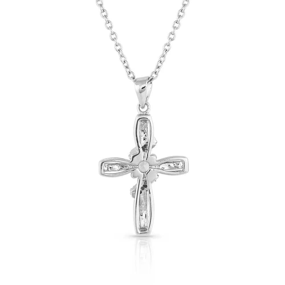 Montana Silversmiths Western Lifestyle Women's Cross Necklace (Surrounded by Faith)