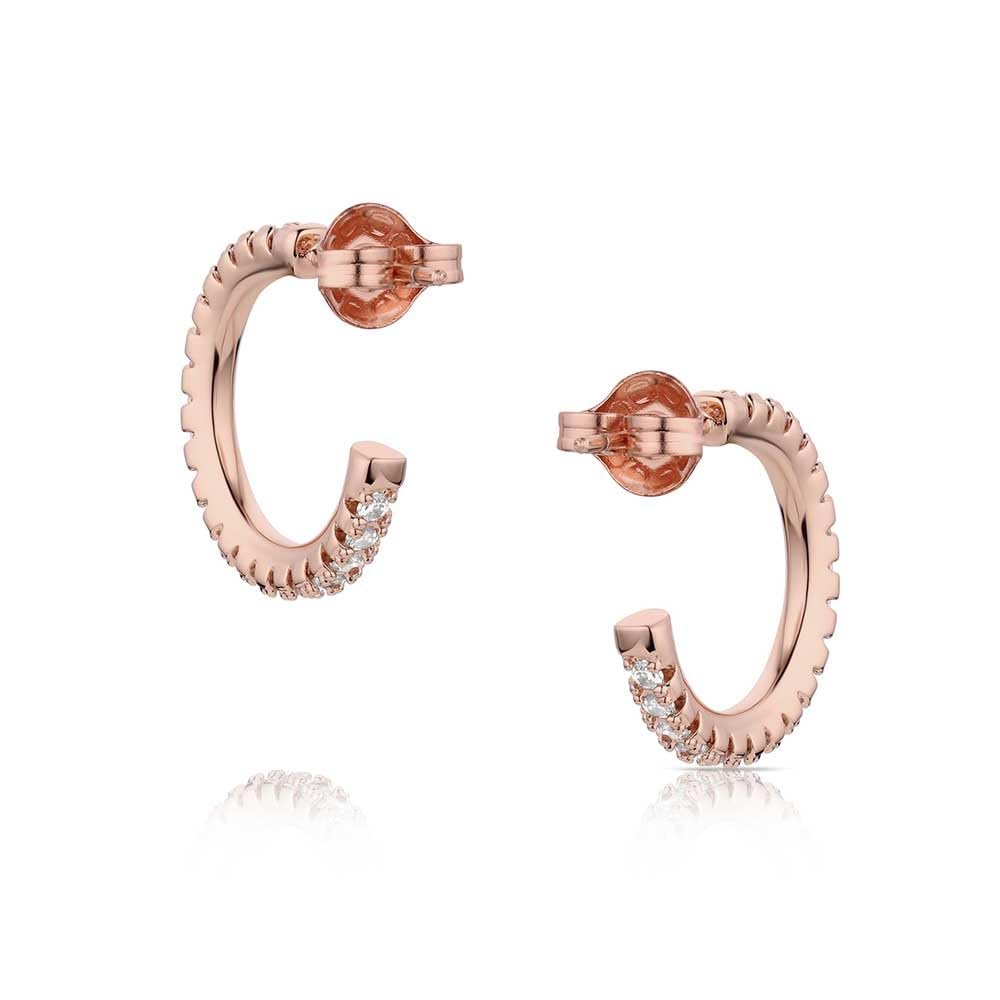 Montana Silversmiths Everything is Rosy Hoop Earrings