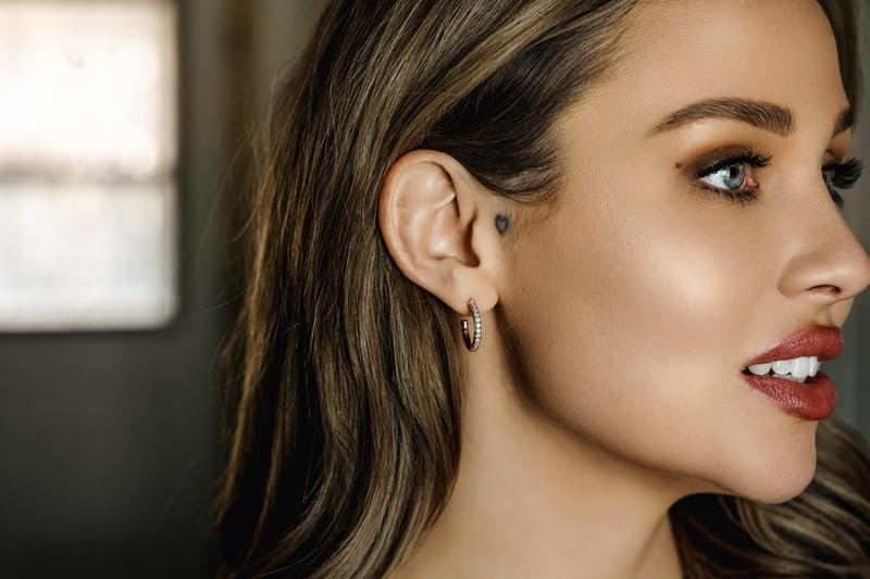 Montana Silversmiths Everything is Rosy Hoop Earrings
