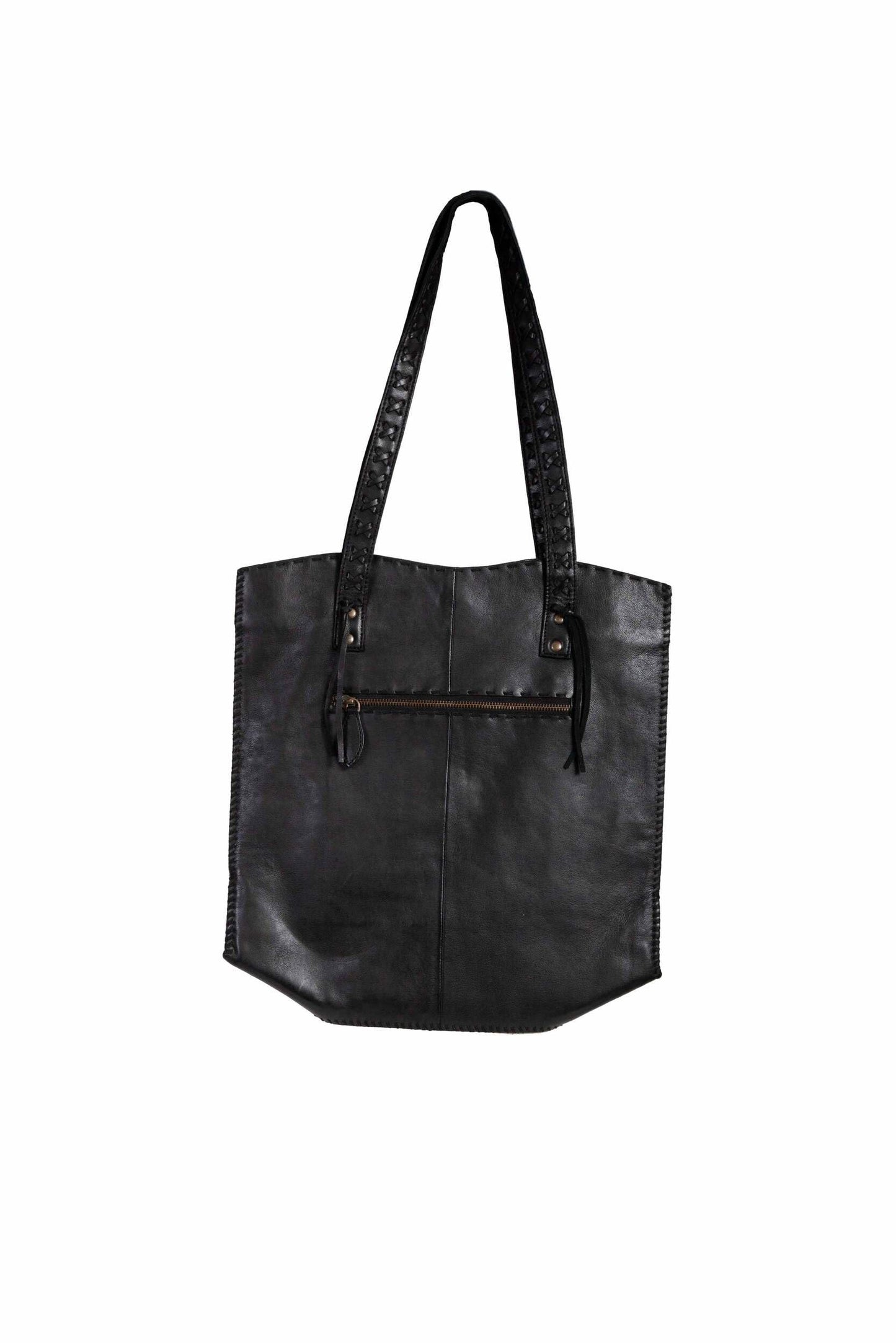 Scully Soft Leather Tote Handbag - Black