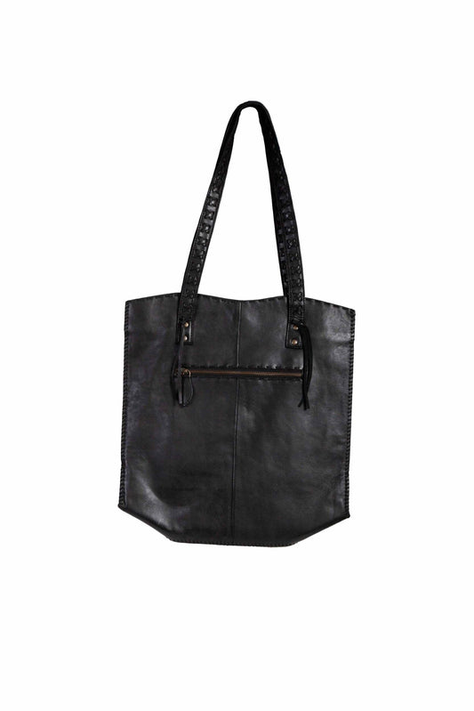 Scully Soft Leather Tote Handbag - Black