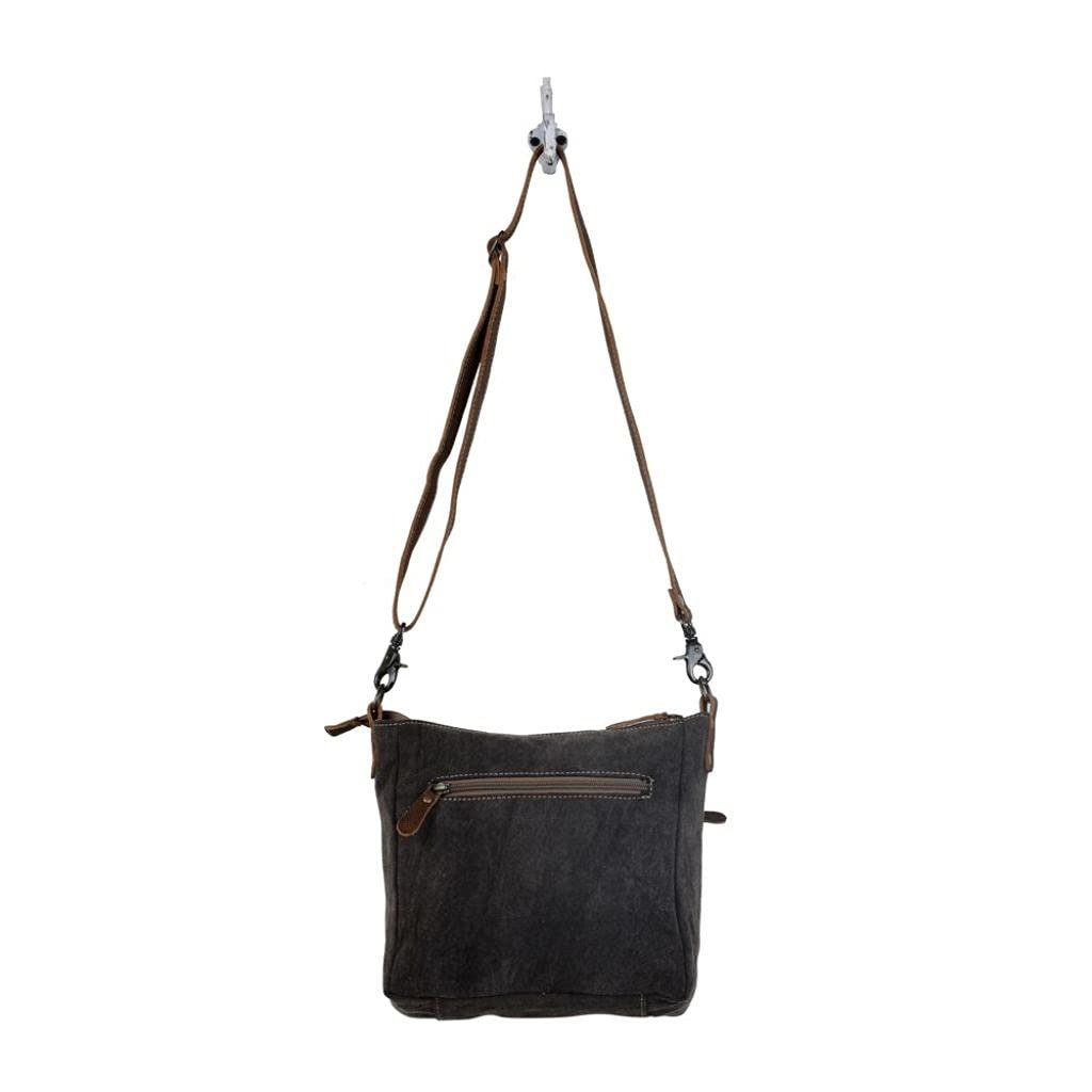 Myra Bag Chevron Patterned Cross-Body Upcycled Bag