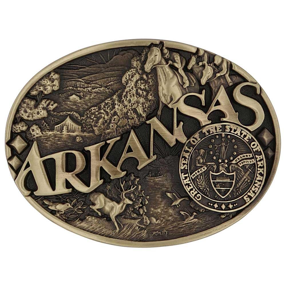 Montana Silversmiths Arkansas Heritage Attitude Belt Buckle
