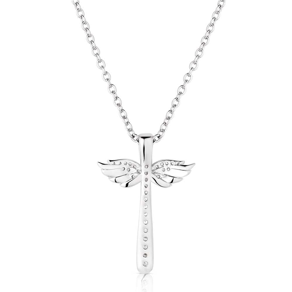Montana Silversmiths Wings of Faith Cross Necklace