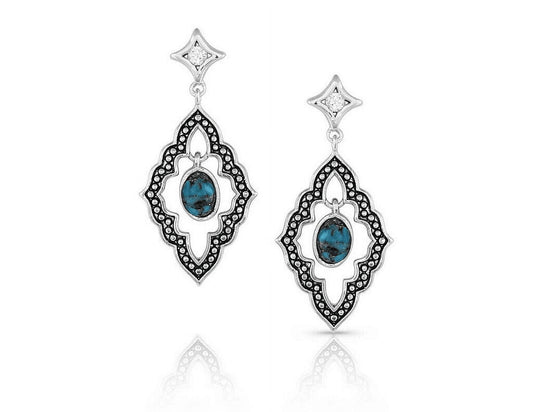 Montana Silversmiths Star Turquoise - Accessories Jewelry Earrings - Er5296