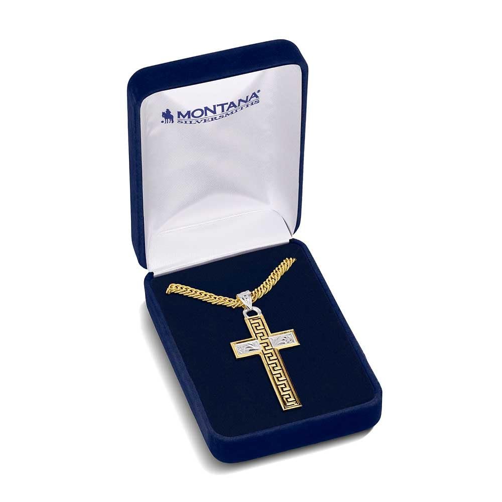 Montana Silversmiths Surnrise Mesa Men's Cross Necklace