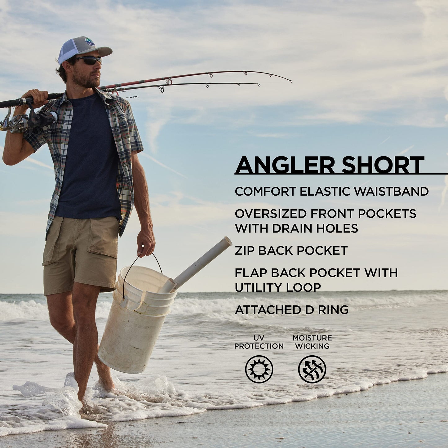ATG Men's Angler Fishing Short
