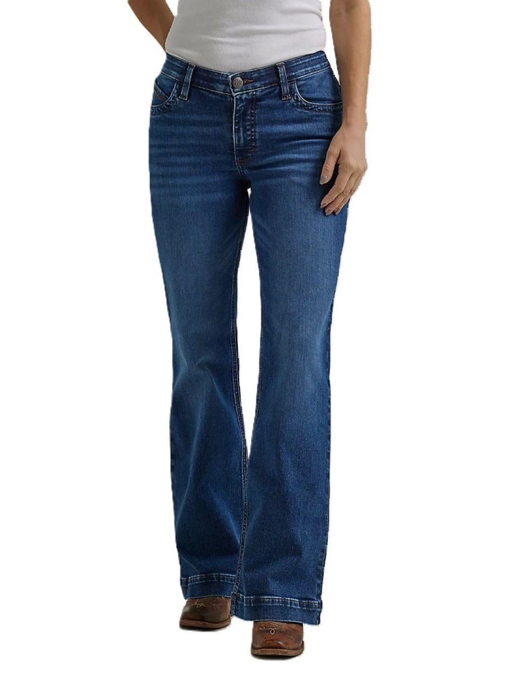 Wrangler Ladies Ultimate Riding Jean Willow Mid-Rise Trouser Parker 112344945