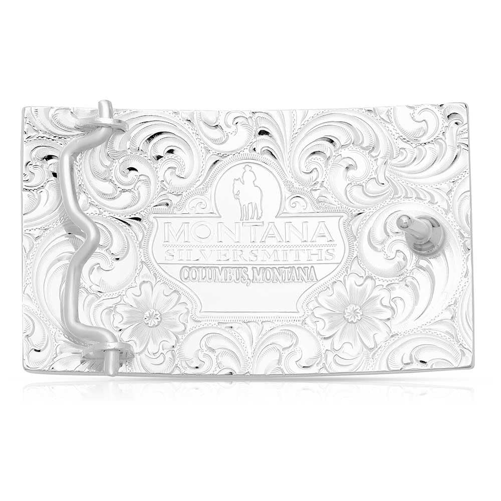 Montana Silversmiths Work Hard American Made Belt Buckle