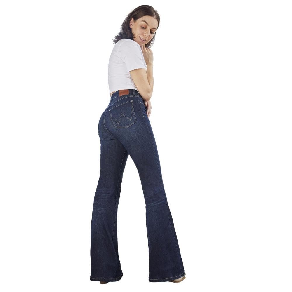 Wrangler Women's Bespoke Madilyn High Rise Flare Jeans Denim 30x30