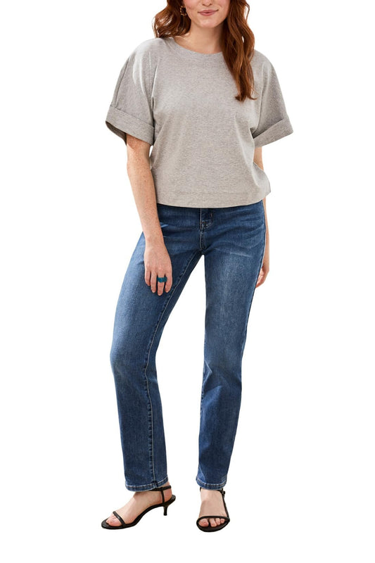 Tribal Women's Sophia Curvy Straight Fit Jeans (Regular, Plus and Petite Sizes)