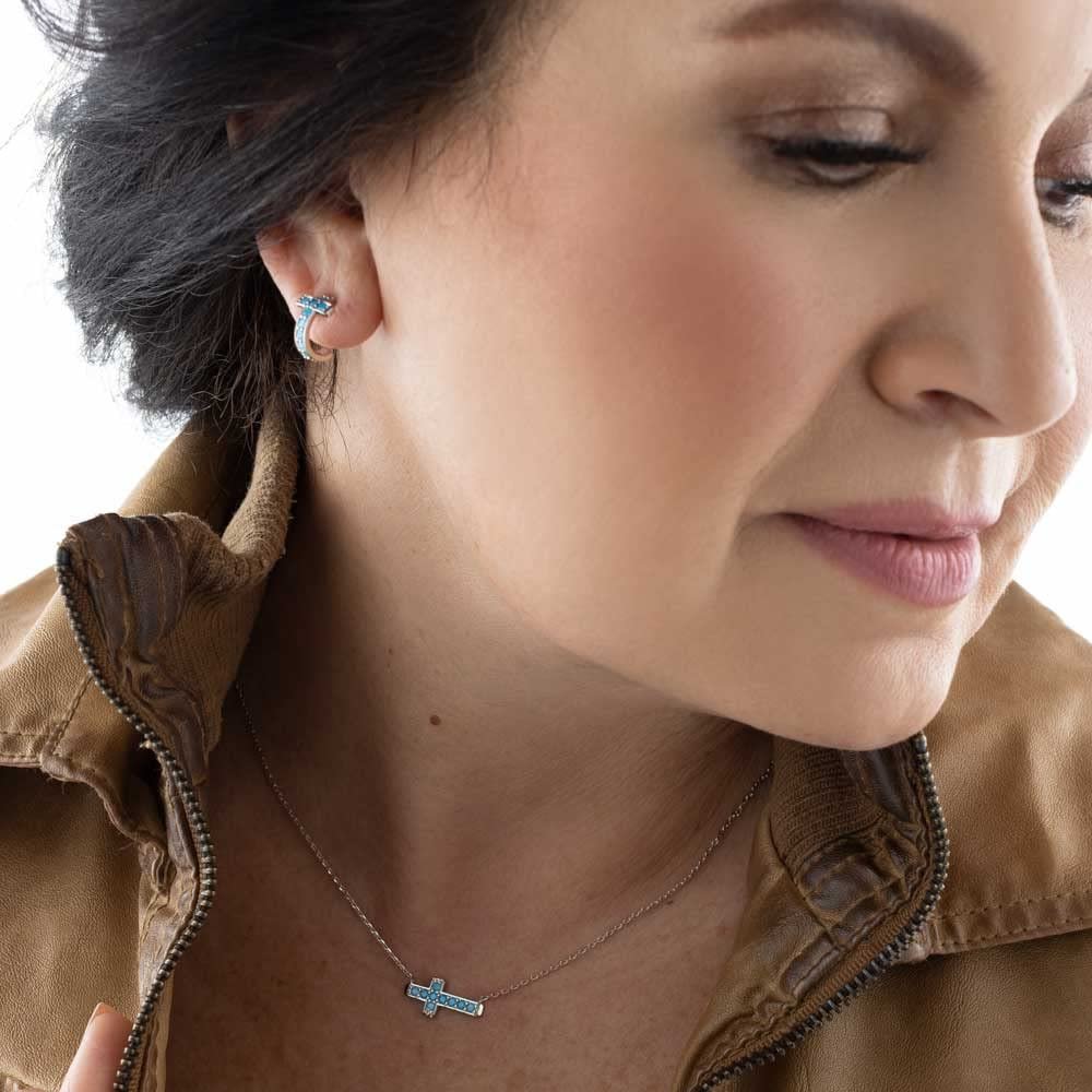 Montana Silversmiths Women's Hold Tight Cross Jewelry Set - Js5523