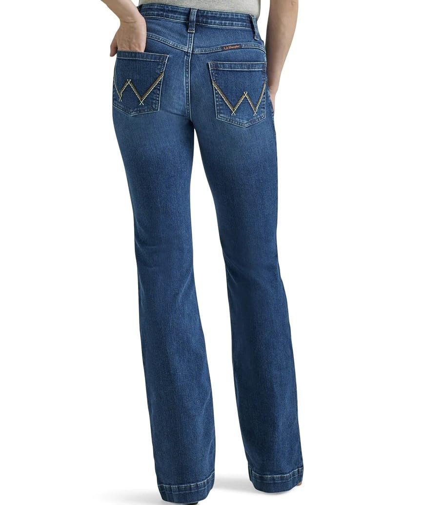 Wrangler Ladies Ultimate Riding Jean Willow Mid-Rise Trouser Parker 112344945