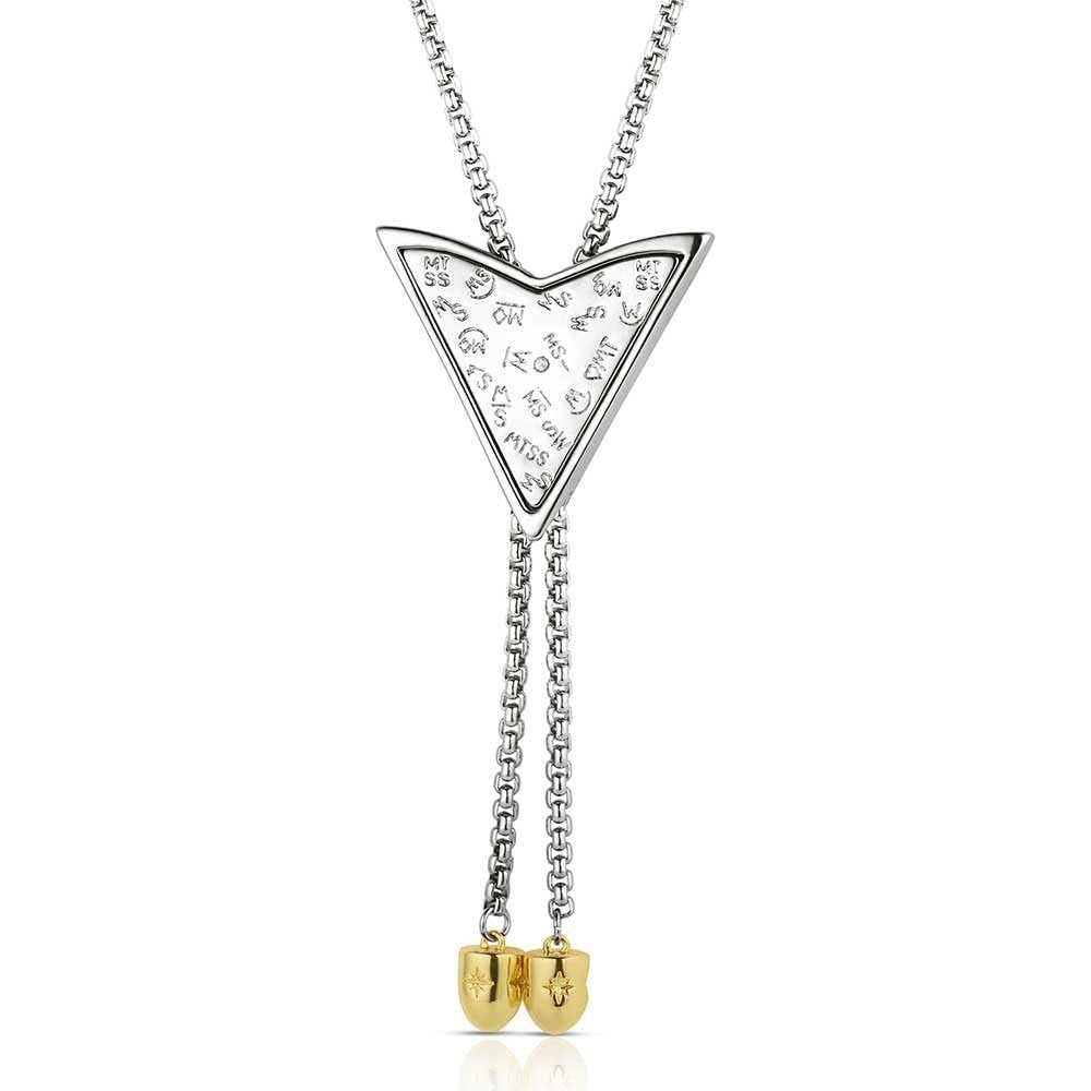 Montana Silversmiths Regal Rider Bolo Horseshoe Necklace
