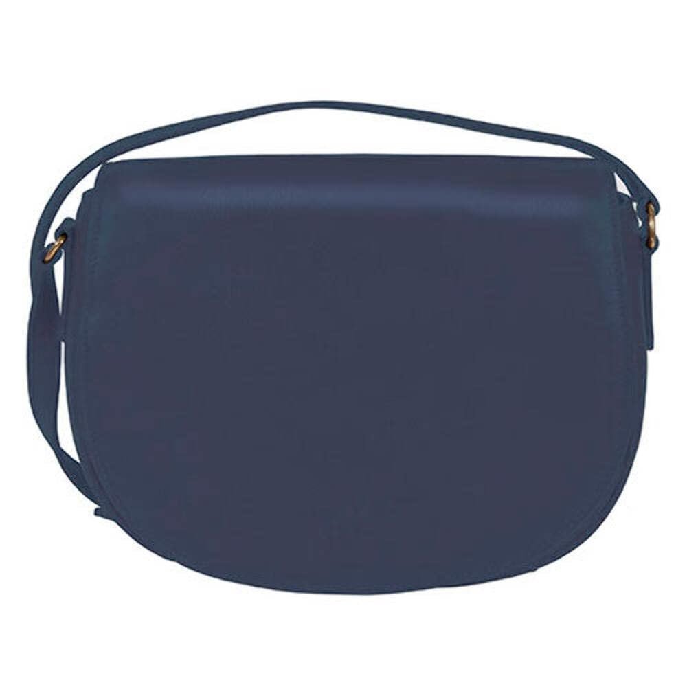 Scully Italia Big Nelly Full Flap Leather Handbag - Blue