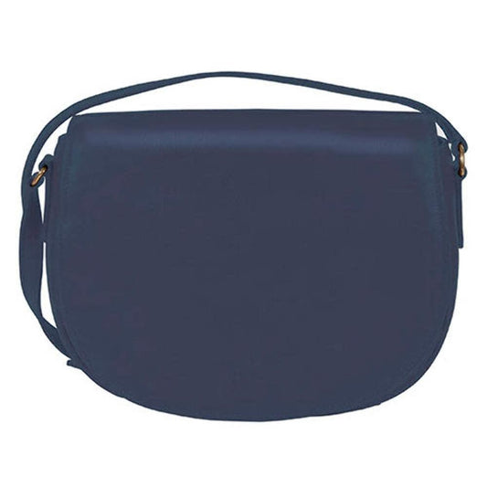 Scully Italia Big Nelly Full Flap Leather Handbag - Blue