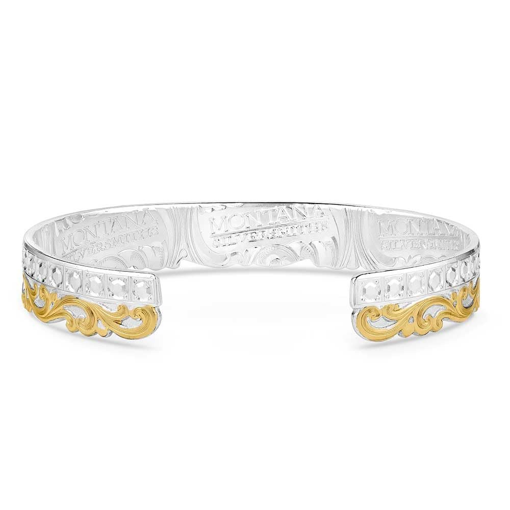 Montana Silversmiths Eternal Flame Bracelet - BC5676, Silver/Gold