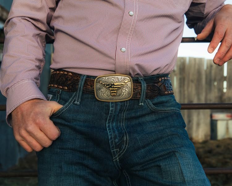 Montana Silversmiths Western Patriotic Belt Buckle