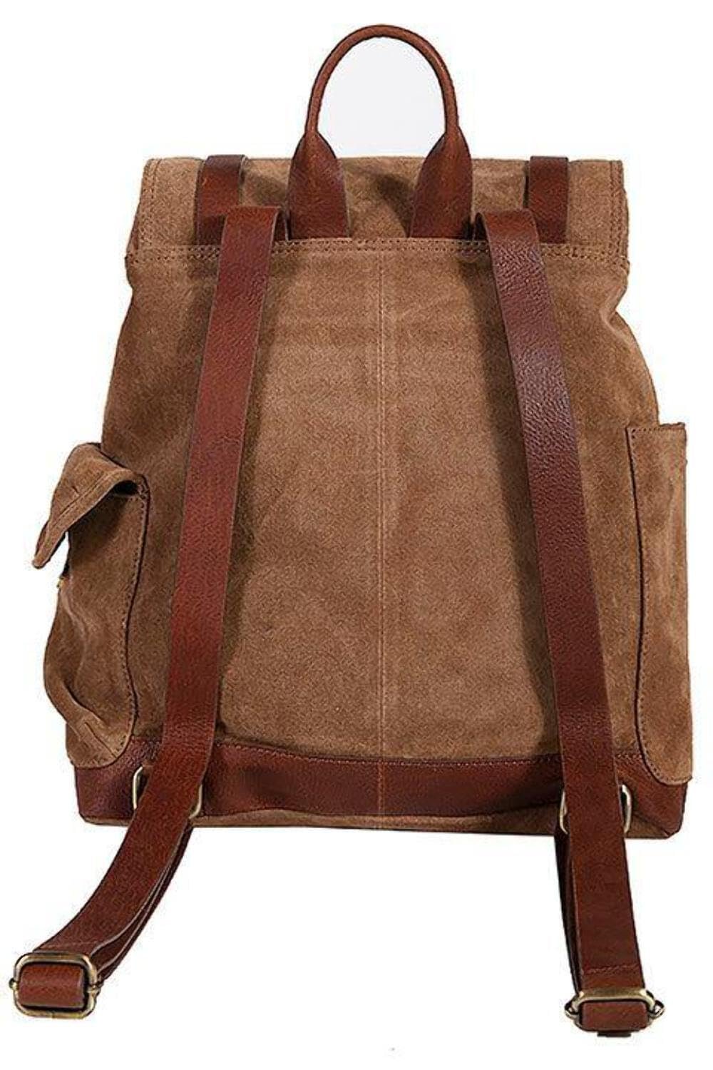 Scully Unisex Suede With Leather Trim Backpack